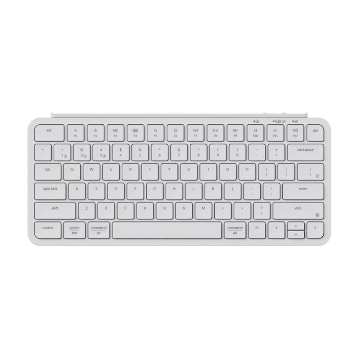Клавіатура мембрана Keychron B1 Pro, USB/WL/BT, ivory white