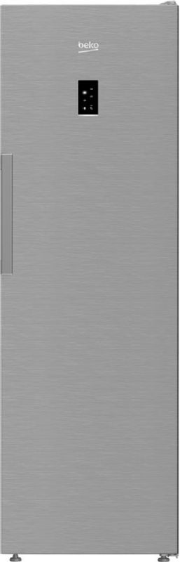 Морозильна камера Beko, 187x60x71, 286л, 1дв., E, NF, нержавіюча сталь