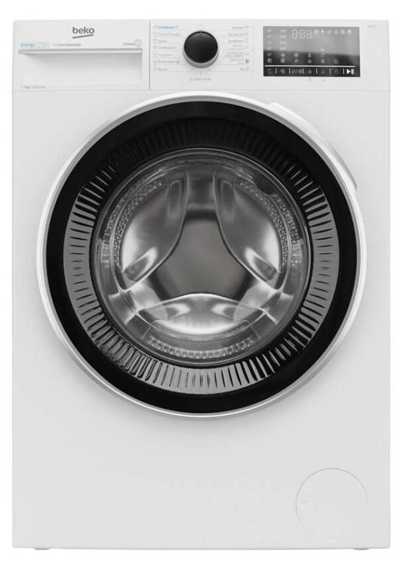 Пральна машина Beko фронтальна, 7кг, 1200, A, 50см, дисплей, інвертор, пара, білий