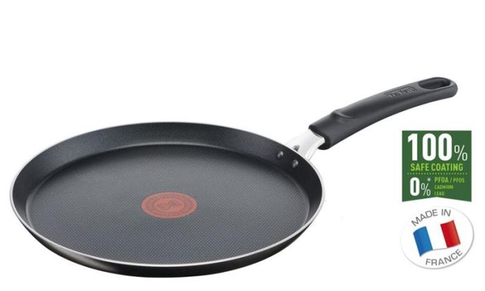 Сковорода для млинців Tefal Simply Clean, 25см, алюміній, бакеліт, чорний