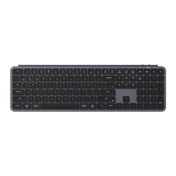 Клавіатура мембрана Keychron B6 Pro, USB/WL/BT, space gray