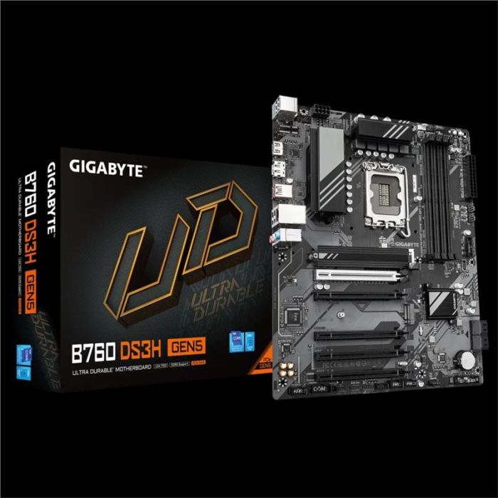 Материнська плата GIGABYTE B760 DS3H GEN5 B760 s1700 4xDDR5 M.2 HDMI DP ATX