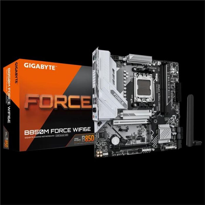 Материнська плата GIGABYTE  B850M FORCE WF6E sAM5 B850 2xDDR5 M.2 Wi-Fi BT HDMI DP mATX