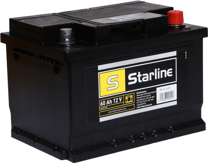 Акумулятор Starline 12В 60А·год 540А R+ (BA SL 60P)