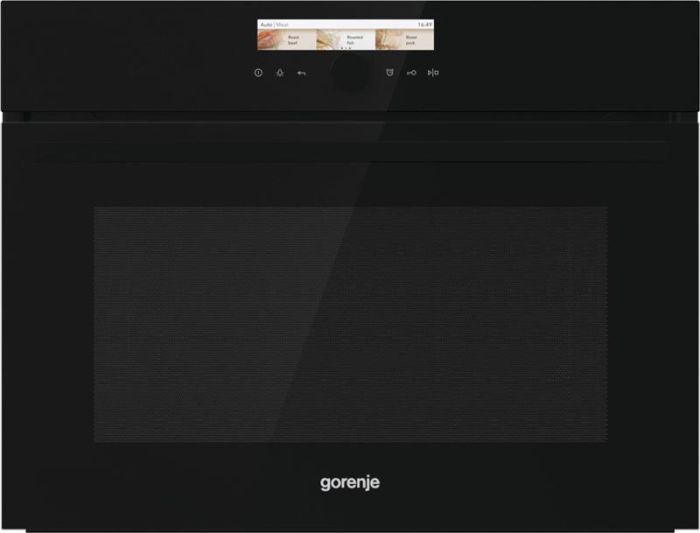 Духова шафа Gorenje електрична компактна, 50л, A+, дисплей, ф-ція мікрохвиль, чорний