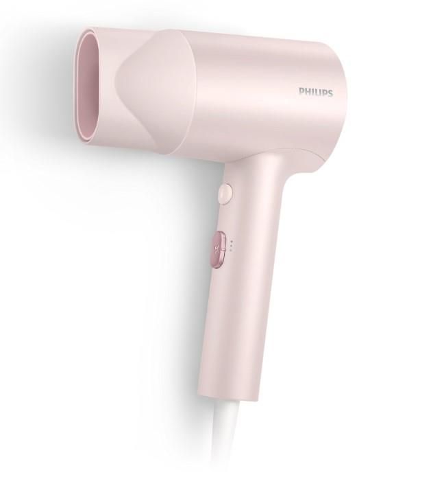 Фен Philips 3000 Series, 1600Вт, 2 режими, іонізація, рожевий