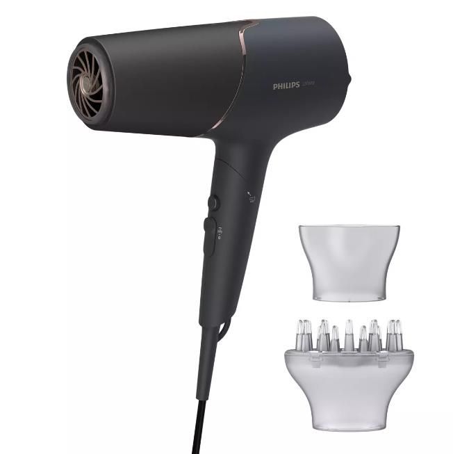 Фен Philips 5000 Series, 2300 Вт, 3 режими, дифузор, іоніз-я, хол. обдув, чорний