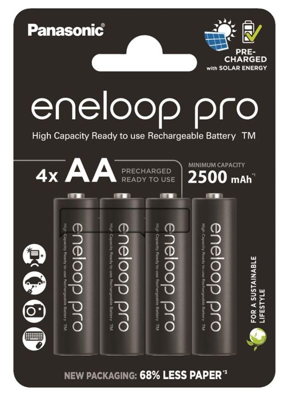 Акумулятор Panasonic Eneloop NI-MH  Pro AA 2500 мАг, 4 шт.