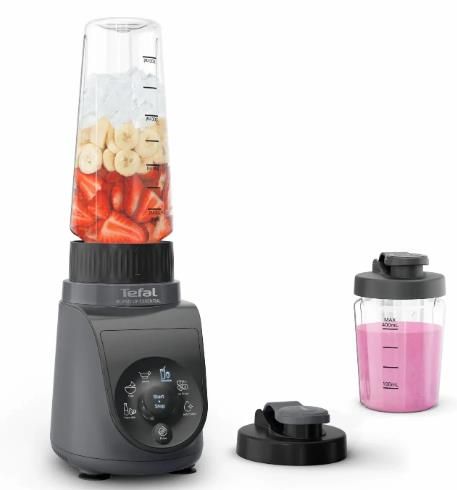 Блендер Tefal стаціонарний Blend UP Essential, 800Вт, чаша-700мл, тритан, чорно-сірий