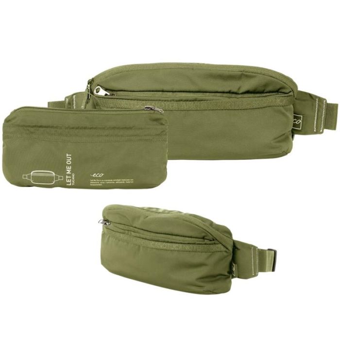 Сумка через плече, розкладна, Tucano Let Me Out Crossbody, зелена