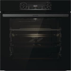Духова шафа Gorenje електрична, 77л, A+, пара, дисплей, чорний