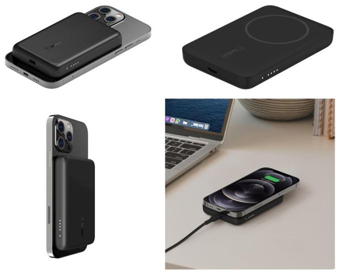 Акумулятор портативний літій-іонний Power Bank Belkin 2500мА·год, 7,5Вт, Magnetic, чорний