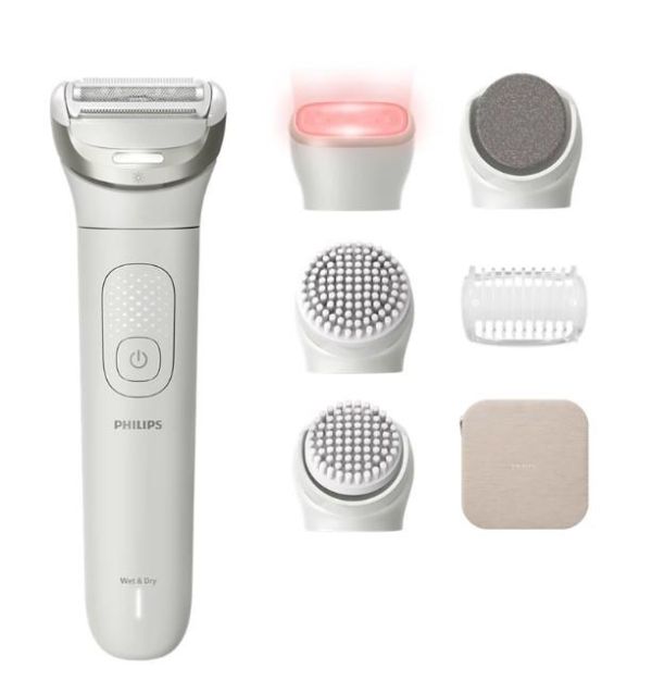 Епілятор Philips Series 9900 дисковий, аккумул., пінцет.-32, волог.+сух., насадок-6, футляр, білий