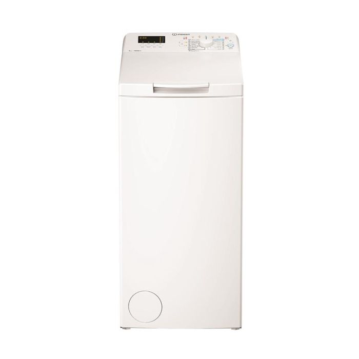 Пральна машина Indesit вертикальна, 5кг, 1000, C, 60см, дисплей, білий