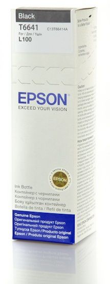 Контейнер з чорнилом Epson T6641 EcoTank L110/L120/L121/L1300/L1455/L210/L300/L3050/L3060/L3070/L355/L382/L386/L486/L550/L605/L655/L364/L132/L222/L312/L366/L456