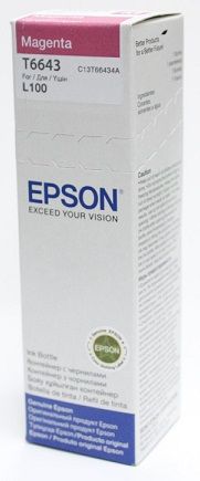 Контейнер з чорнилом Epson T6643 EcoTank L110/L120/L121/L1300/L1455/L210/L300/L3050/L3060/L3070/L355/L382/L386/L486/L550/L605/L655/L364/L132/L222/L312/L366/L456