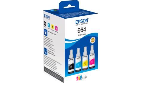 Контейнери з чорнилом Epson T664 EcoTank  L110/L120/L121/L1300/L1455/L210/L300/L3050/L3060/L3070/L355/L382/L386/L486/L550/L605/L655/L364/L132/L222/L312/L366/L45