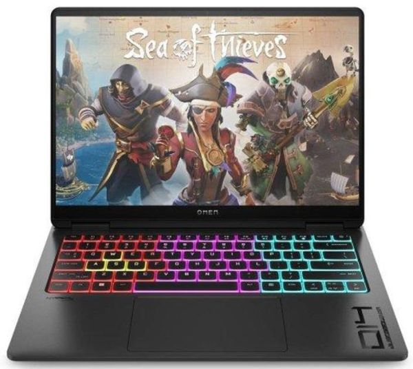 Ноутбук HP OMEN Transcend 14-fb1009ua 14" 3K OLED, Intel U7-255H, 32GB, F1TB, NVD5060-8, DOS, чорний