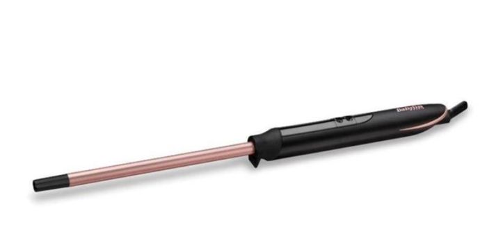 Плойка Babyliss Rose Quartz, 48Вт, темп.режимів-6, D -10mm, 160-210С, кераміка, чорно-рожевий