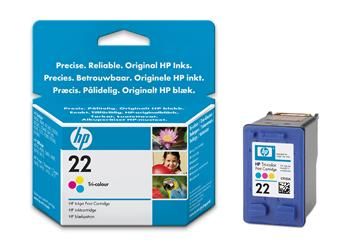 Картридж із друкуючою головкою струменевий HP No.22 DJ3920/3940, PSC1410 color, 5 ml