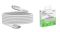 Кабель Belkin USB-C > USB-C заряджання/синхронізації 240Вт PD, 2м, плетений, білий