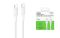 Кабель Belkin USB-C > USB-C заряджання/синхронізації 240Вт PD, 1м, плетений, білий