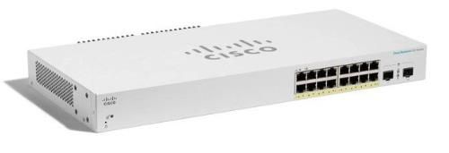 Комутатор Cisco CBS220 16хGE, PoE, 2x1G SFP, Smart