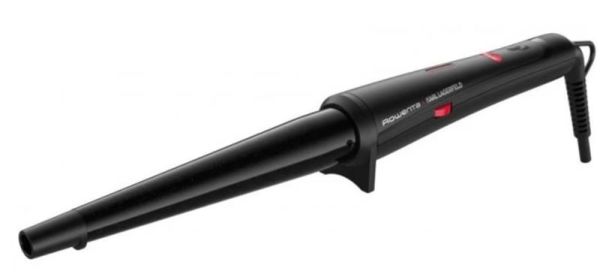 Плойка Rowenta x Karl Lagerfeld Conical Curler, конусна, 40Вт, 120-200С, турмалін, чорний