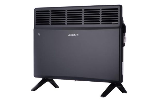 Конвектор ARDESTO CH-1500MCA, 1500 Вт, 15 м2, закритий нагрів. елемент, IP24, мех. керування, антрацит матовий