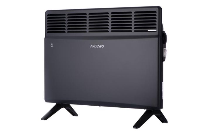 Конвектор ARDESTO CH-1500MCA, 1500 Вт, 15 м2, закритий нагрів. елемент, IP24, мех. керування, антрацит матовий