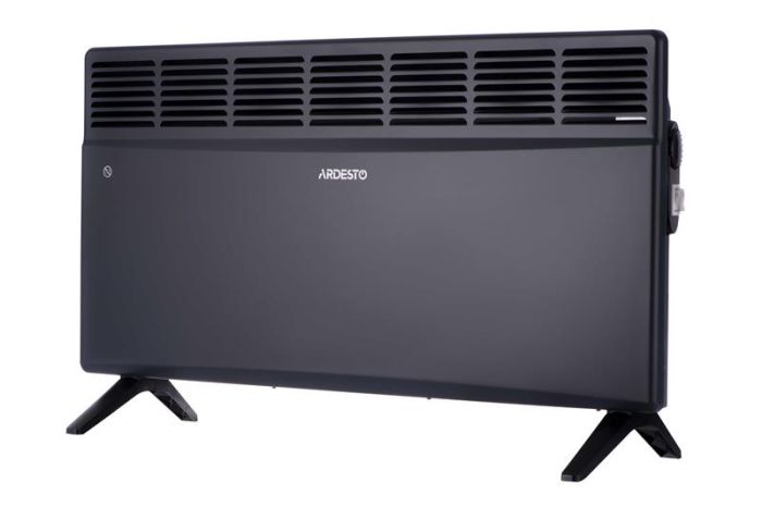 Конвектор ARDESTO CH-2500MCA, 2500 Вт, 25 м2, закритий нагрів. елемент, IP24, мех. керування, антрацит матовий