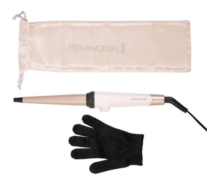 Плойка Remington Shea Soft, конусна, 39Вт, D -13-25 mm, 130-200С, кераміка, біло-золотий