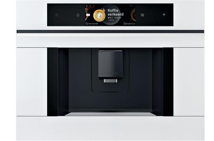 Кавомашина Bosch вбудована, 2.4л, зерно+мелена, автомат.капуч, LED-дисплей, білий