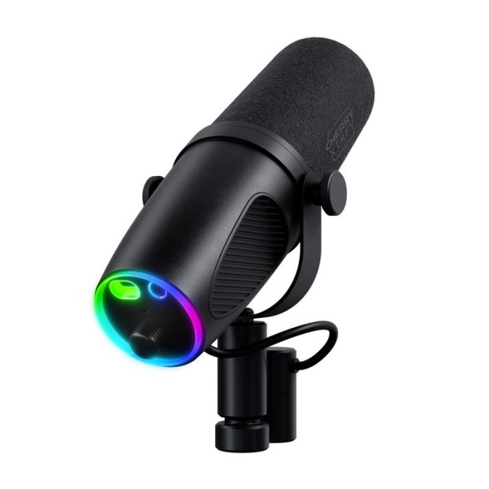 Мікрофон геймінговий CHERRY XTRFY NGALE X, Cardioid, USB-A, 2м, RGB, чорний