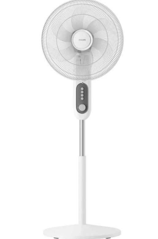Вентилятор Philips підлоговий Series 1001, 45см, 47Вт, опора кругла, білий