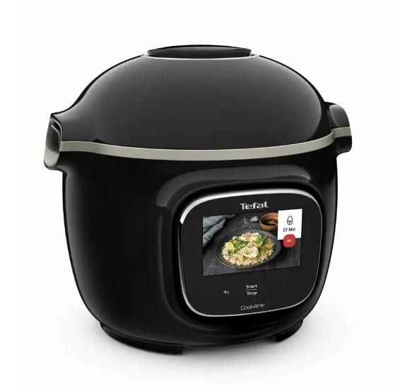 Мультиварка-скороварка Tefal Cook4me Touch, 1600Вт, чаша-6л, сенсорне керув., 13 програм, метал/пластик, чорний