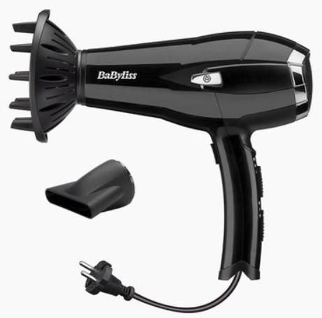 Фен Babyliss CordKeeper, 2000Вт, 3 режими, іоніз-я, хол. обдув, змотка шнура, чорний