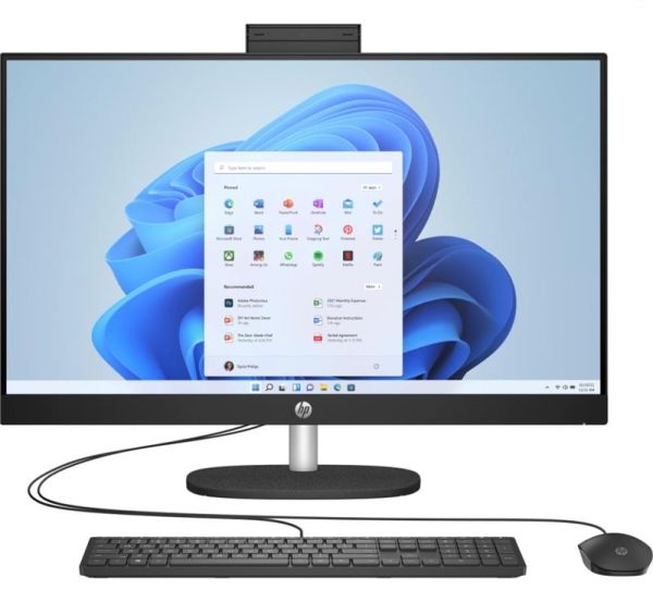 Комп'ютер персональний моноблок HP All-in-One 27" FHD IPS AG, Intel U7-155U, 16GB, F512GB, UMA, WiFi, кл+м, DOS, чорний