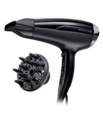 Фен Remington Pro-Air Shine, 2300Вт, 3 режими, дифузор,турмалінова іоніз-я, хол. обдув, чорний