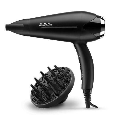 Фен Babyliss Turbo Smooth, 2200Вт, 3 режими, дифузор, іоніз-я, хол. обдув, чорний
