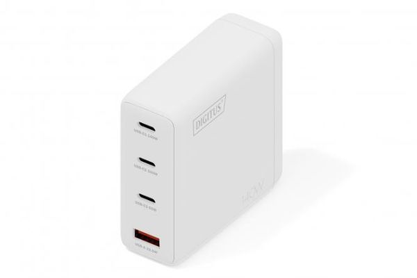 Зарядний пристрій DIGITUS GaN 3хUSB-C, 1хUSB-A, 140W