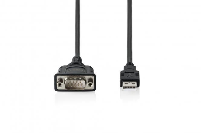 Адаптер DIGITUS USB 2.0 > RS232 (M/M), FT232RNL, 1.8m