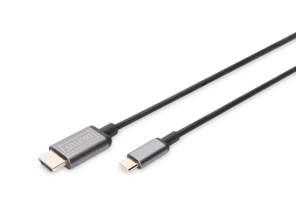 Адаптер DIGITUS USB-C - HDMA UHD 4K, M/M, 1.8м