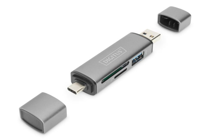 Кардрідер DIGITUS USB-C/USB 3.0 SD/MicroSD