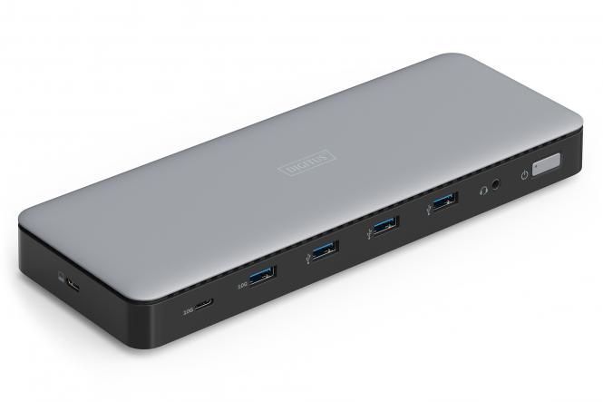 Док-станція DIGITUS USB-C > 3xHDMI/2xDP/4xUSB-A/USB-C/RJ54/DC/Audio