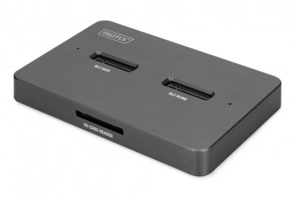 Док-станція DIGITUS USB-C > 2xSATA SSD/SD