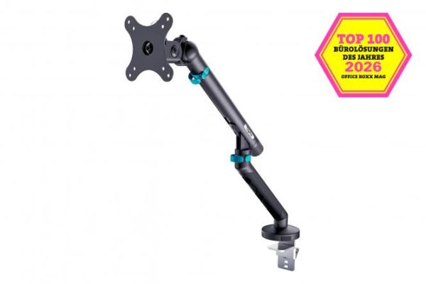 Кріплення DIGITUS Monitor Clamp, до 35"/10кг, з нахилом, поворотом, чорне