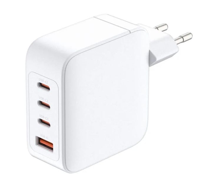 Зарядний пристрій мережевий D-Link DCF-141 140Вт GaN 3хUSB-С, 1xUSB-A, білий