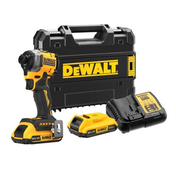 Шурупокрут ударний акумуляторний DeWalt XR Li-Ion 18В акб 2х2А·год 206Нм 3250об/хв 3800уд/хв кейс TSTAK, ЗП 0.95кг
