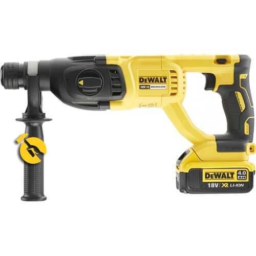 Перфоратор акумуляторний DeWalt SDS PLUS 18В XR Li-Ion акб 1х4А·год 2.6Дж 0-5500уд/хв 0-1500об/хв 3 режими кейс 2.88кг